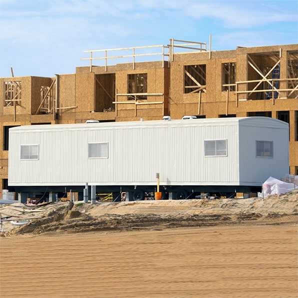 our construction trailers come equipped with amenities such as heating, air conditioning, electricity, and furniture for worker comfort